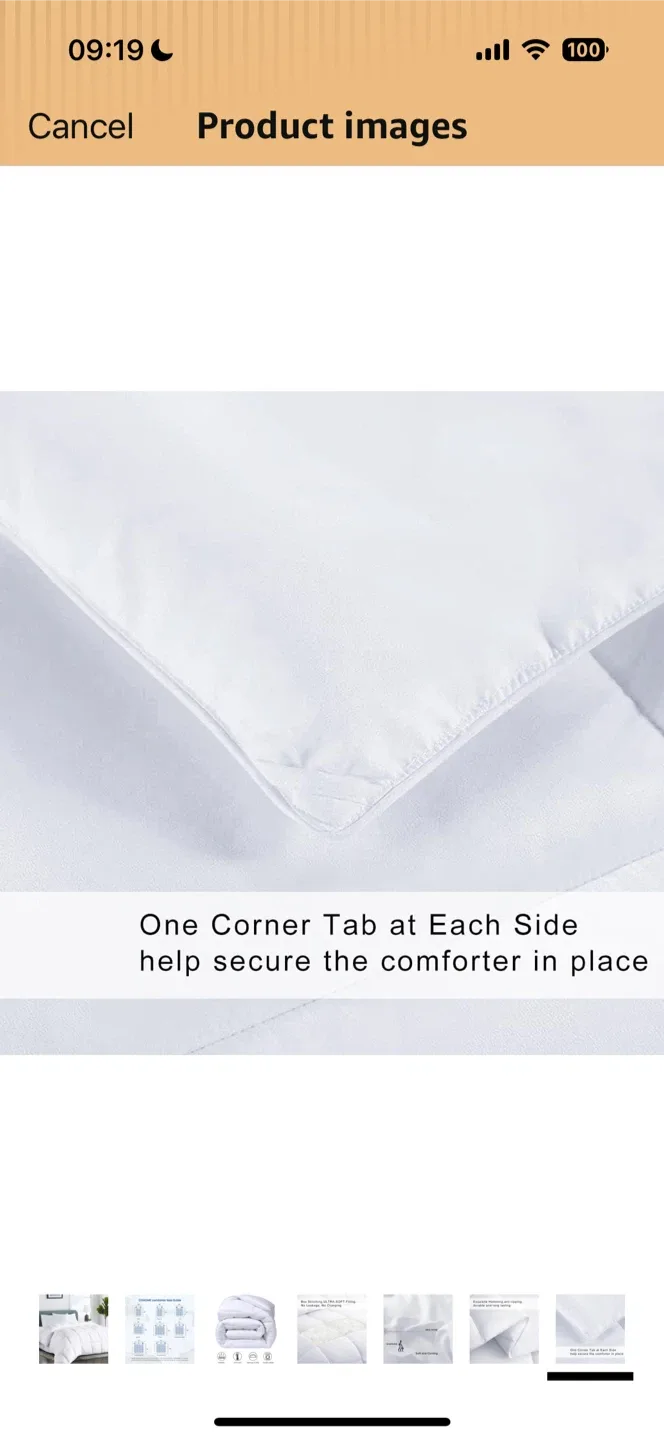 COHOME Premium Queen Size Comforter - White image indicator(7)