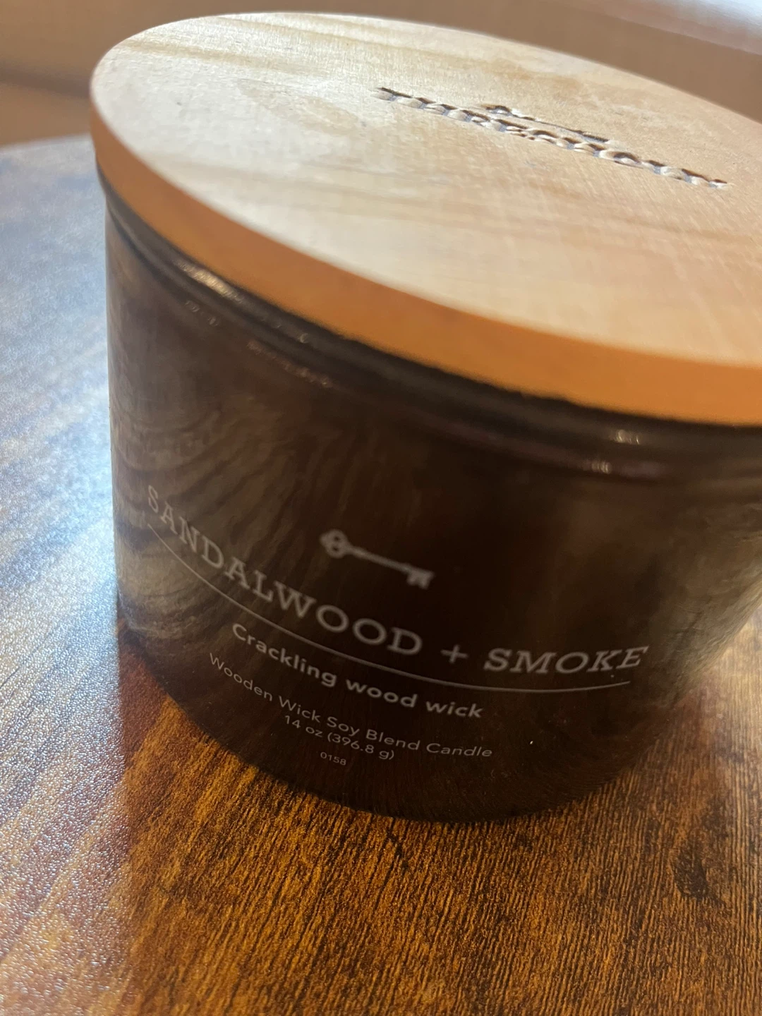 Threshold Sandalwood + Smoke Candle 14oz - photo 3