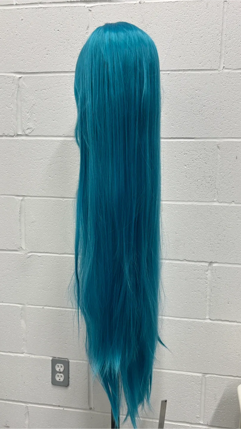 Brand new 46” long teal wig image indicator(3)