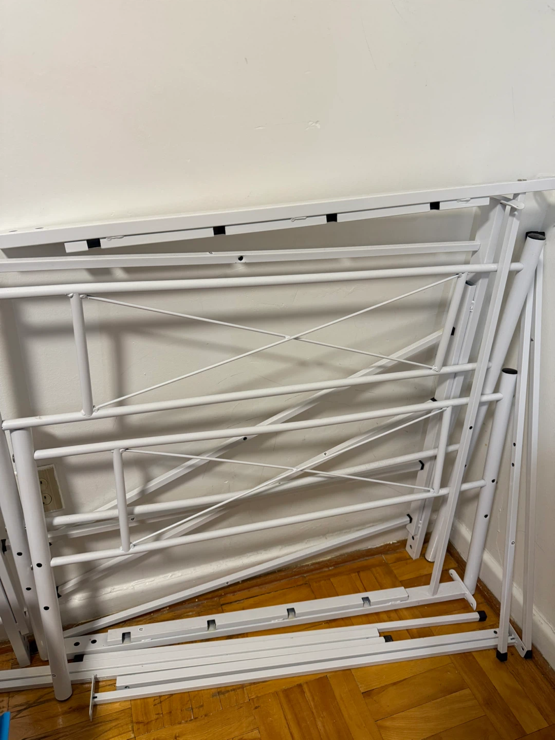 White Metal Twin Bed Frame - photo 2