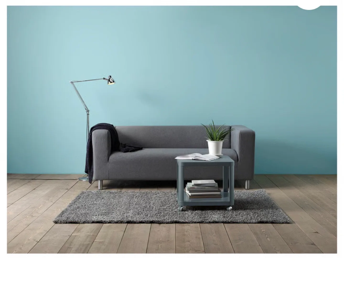 IKEA Grey-cover Sofa KLIPPAN Loveseat, Vissle gray image indicator(3)