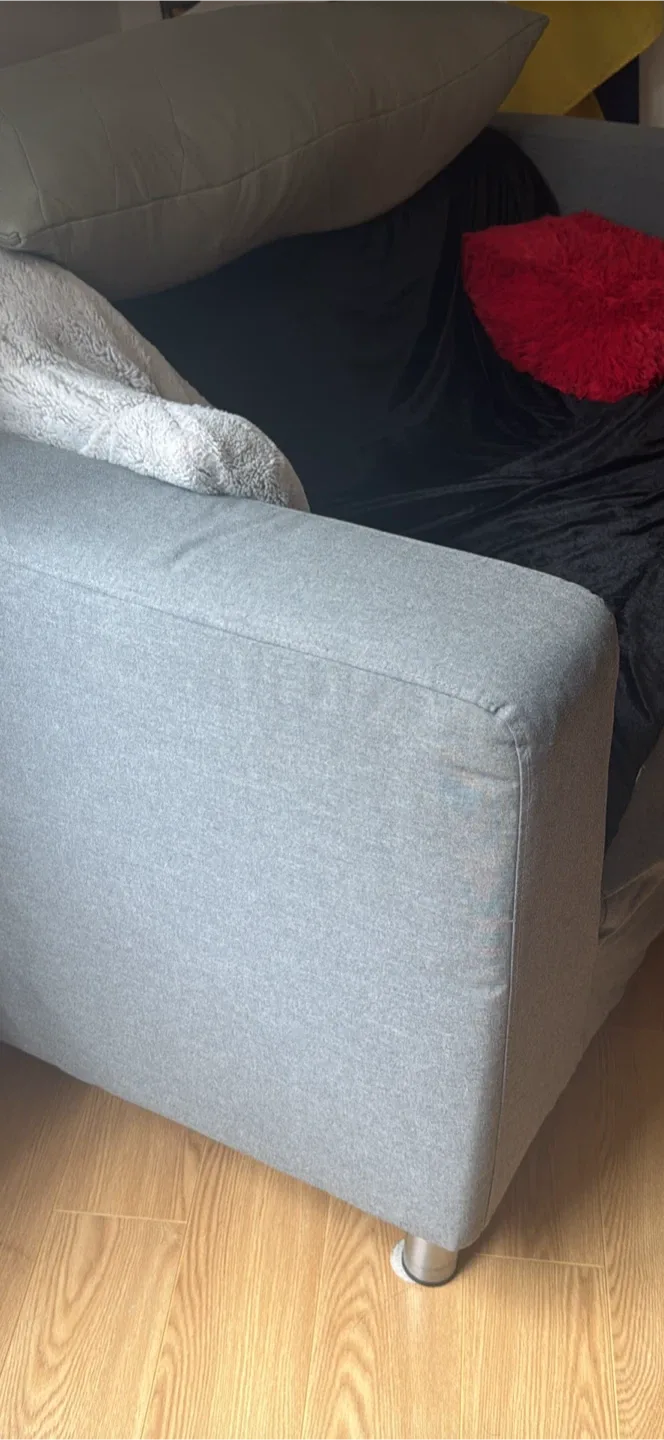 IKEA Grey-cover Sofa KLIPPAN Loveseat, Vissle gray image indicator(6)