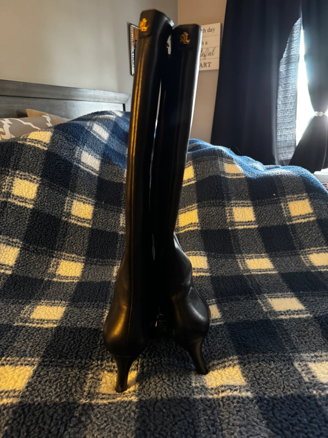 Ralph Lauren Black Leather Riding Boots - photo 4