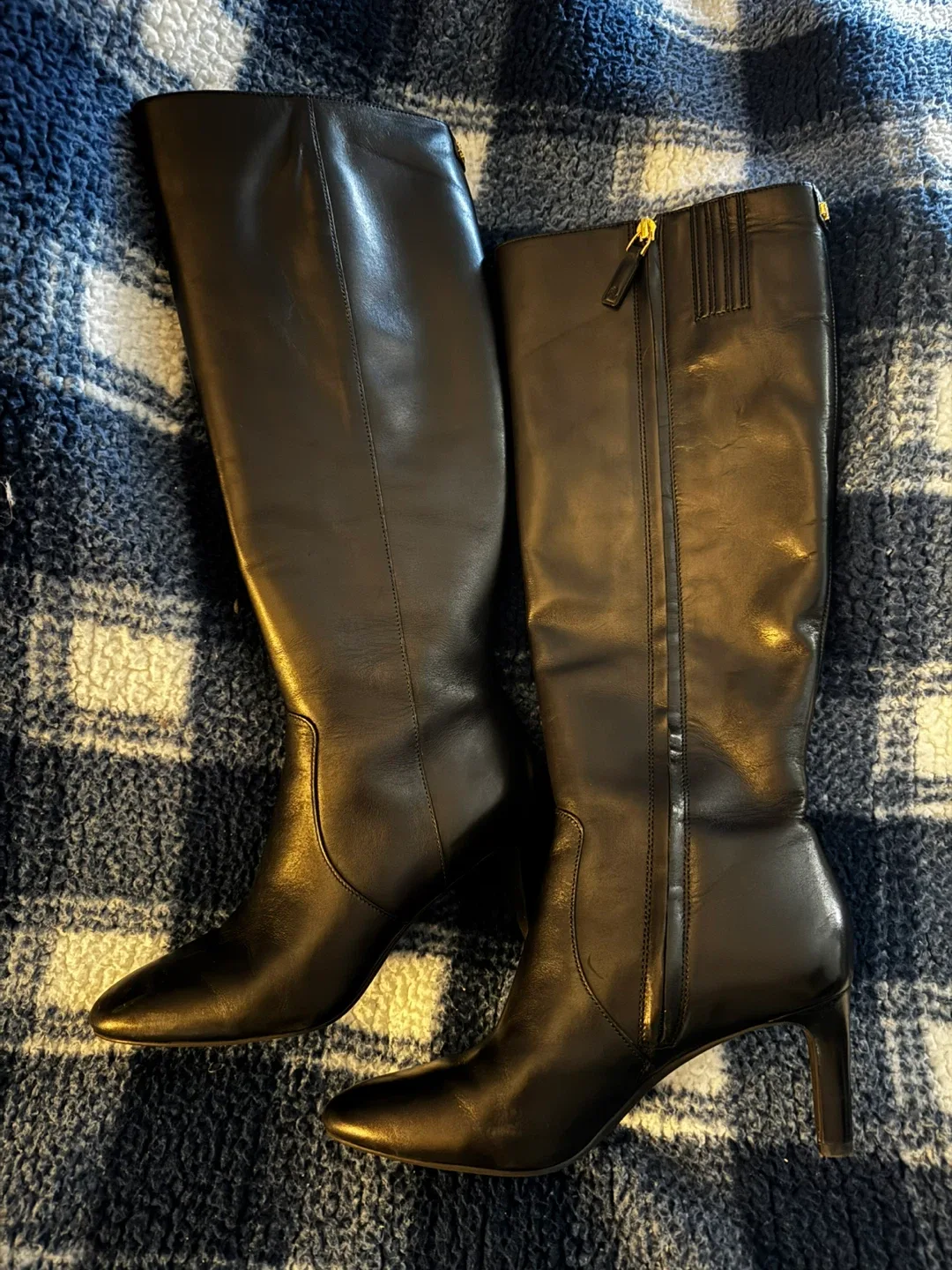 Ralph Lauren Black Leather Riding Boots image indicator(7)