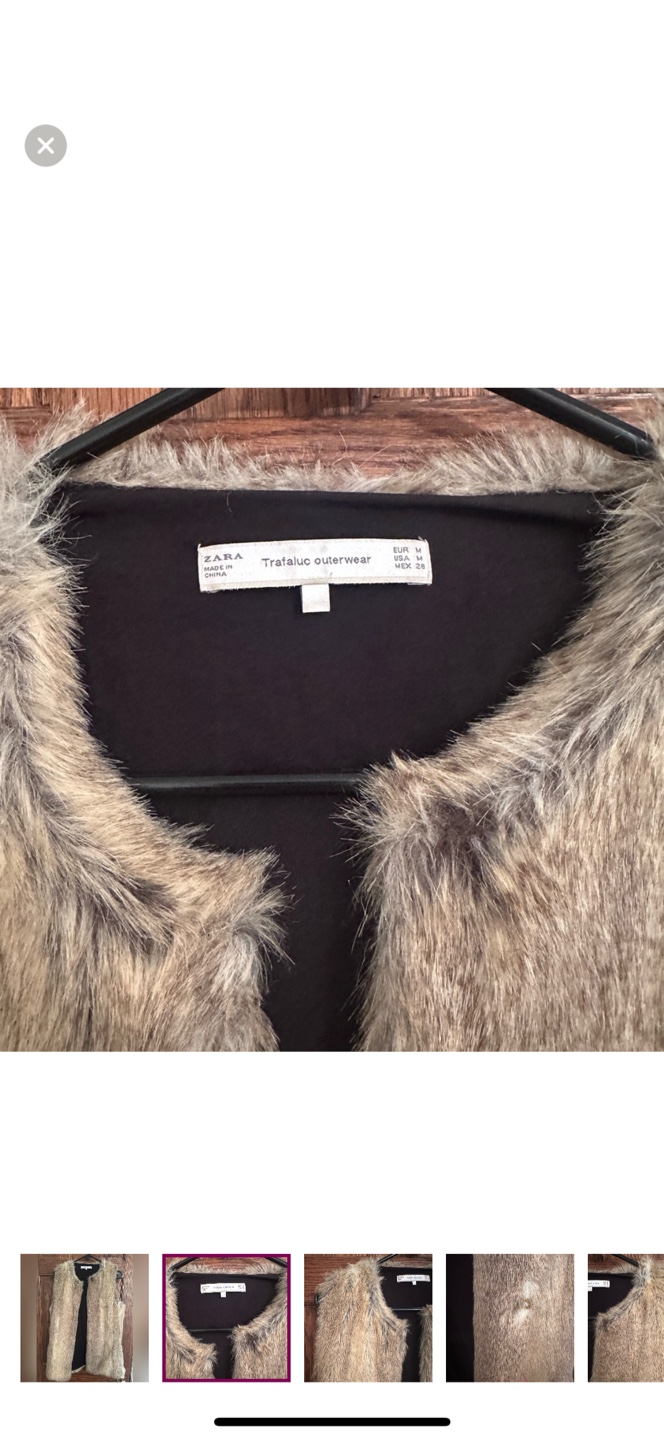 Zara faux fur vest - photo 2