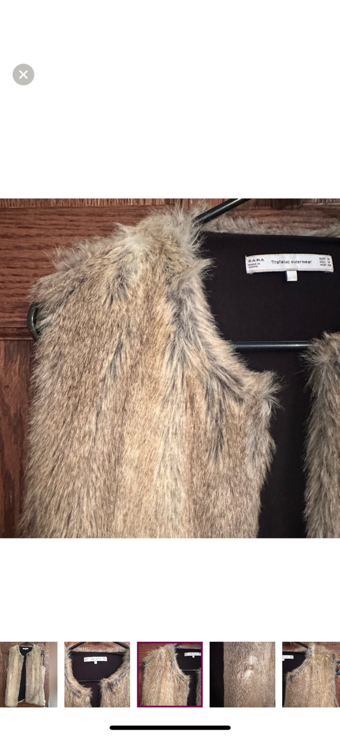 Zara faux fur vest - photo 3