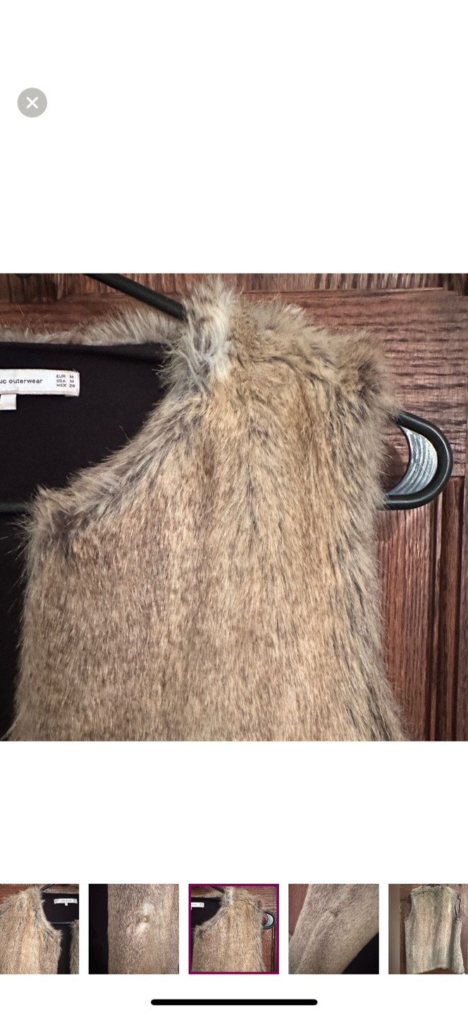 Zara faux fur vest - photo 4