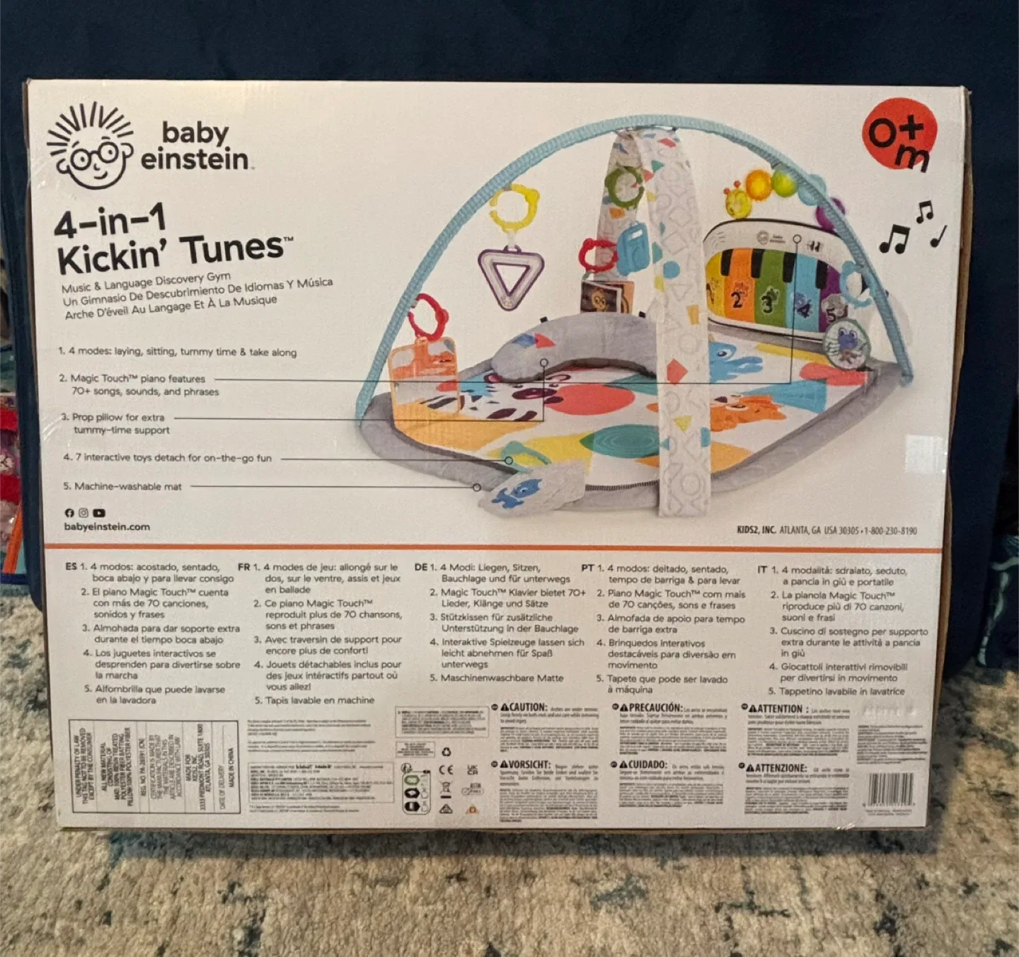 Baby Einstein 4-in-1 Kickin' Tunes Gym - Brand New image indicator(2)