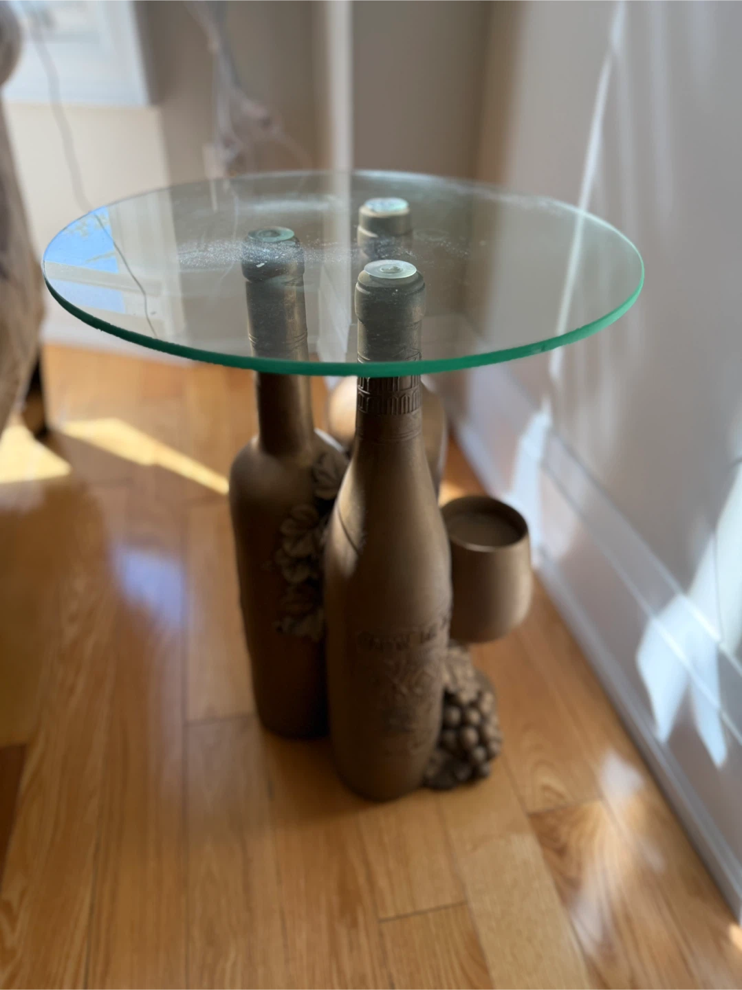Wine Bottle Accent Table - photo 2