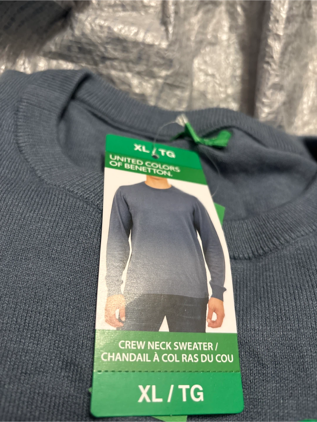 2 pairs United Colors of Benetton Crew Neck Sweater XL - photo 2
