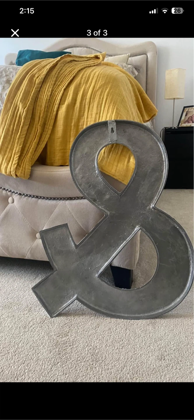Metal Ampersand (&) Wall Decor - photo 3