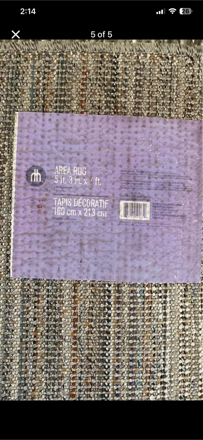 Home Trends Area Rug 5ft 3in x 7ft image indicator(4)