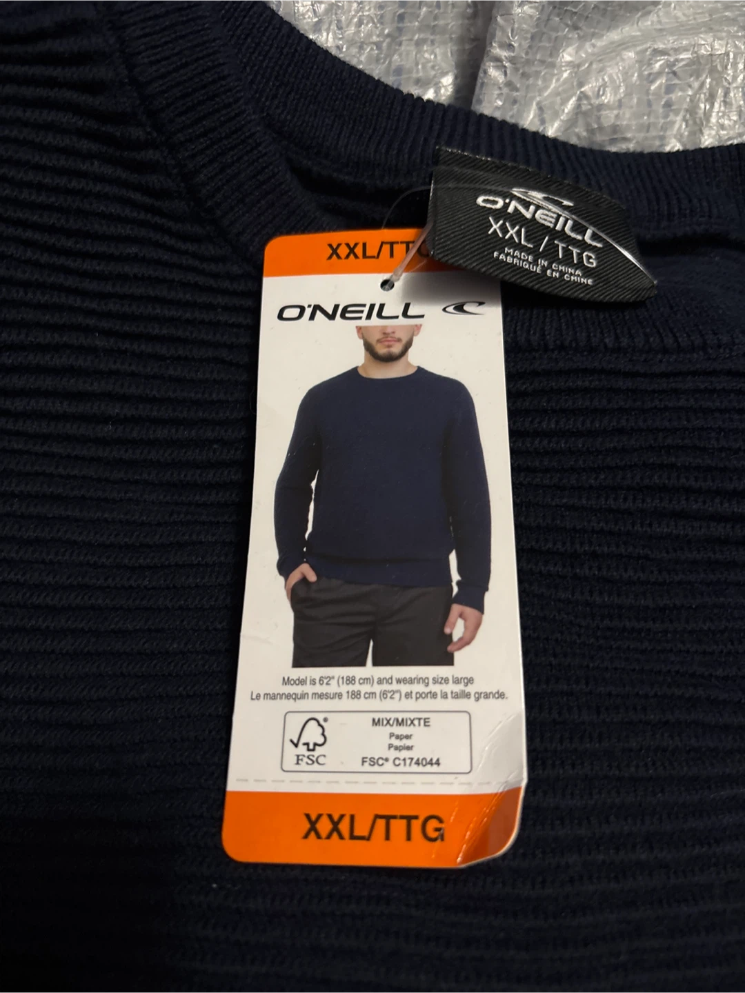 New O'Neill XXL/TTG Navy Blue Sweater - photo 2