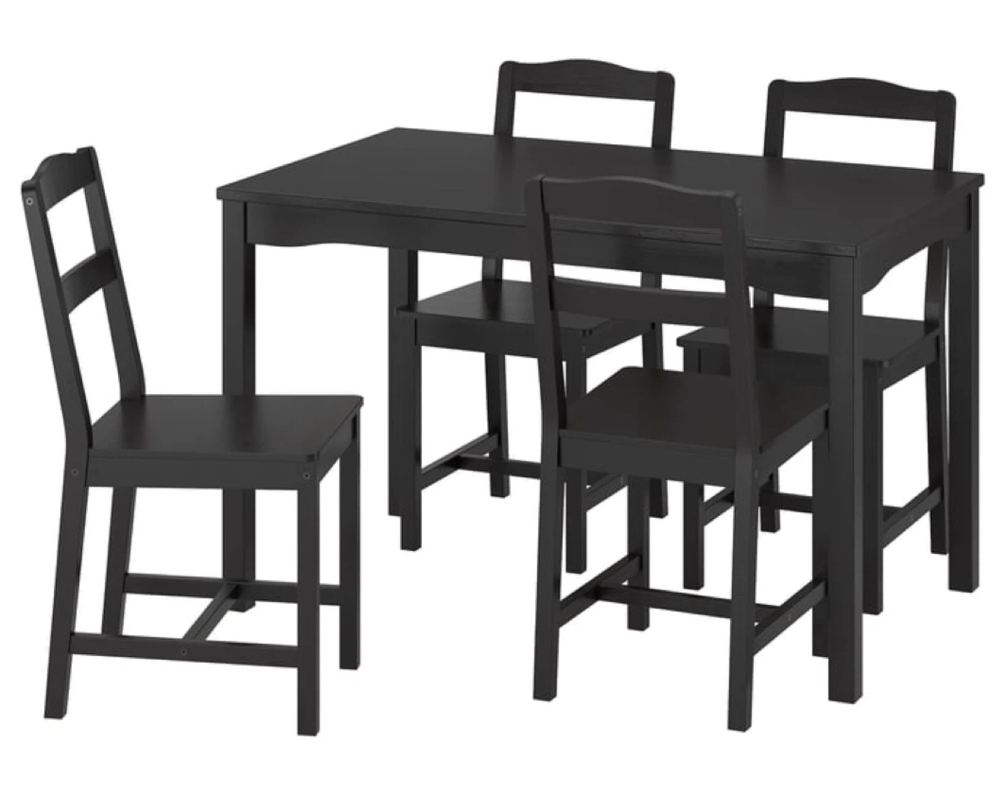 IKEA Dining Table and 4 Chairs - Black