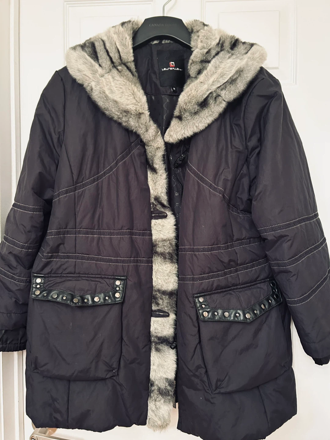 Laura Plus 14+ 1X Black Winter Coat
