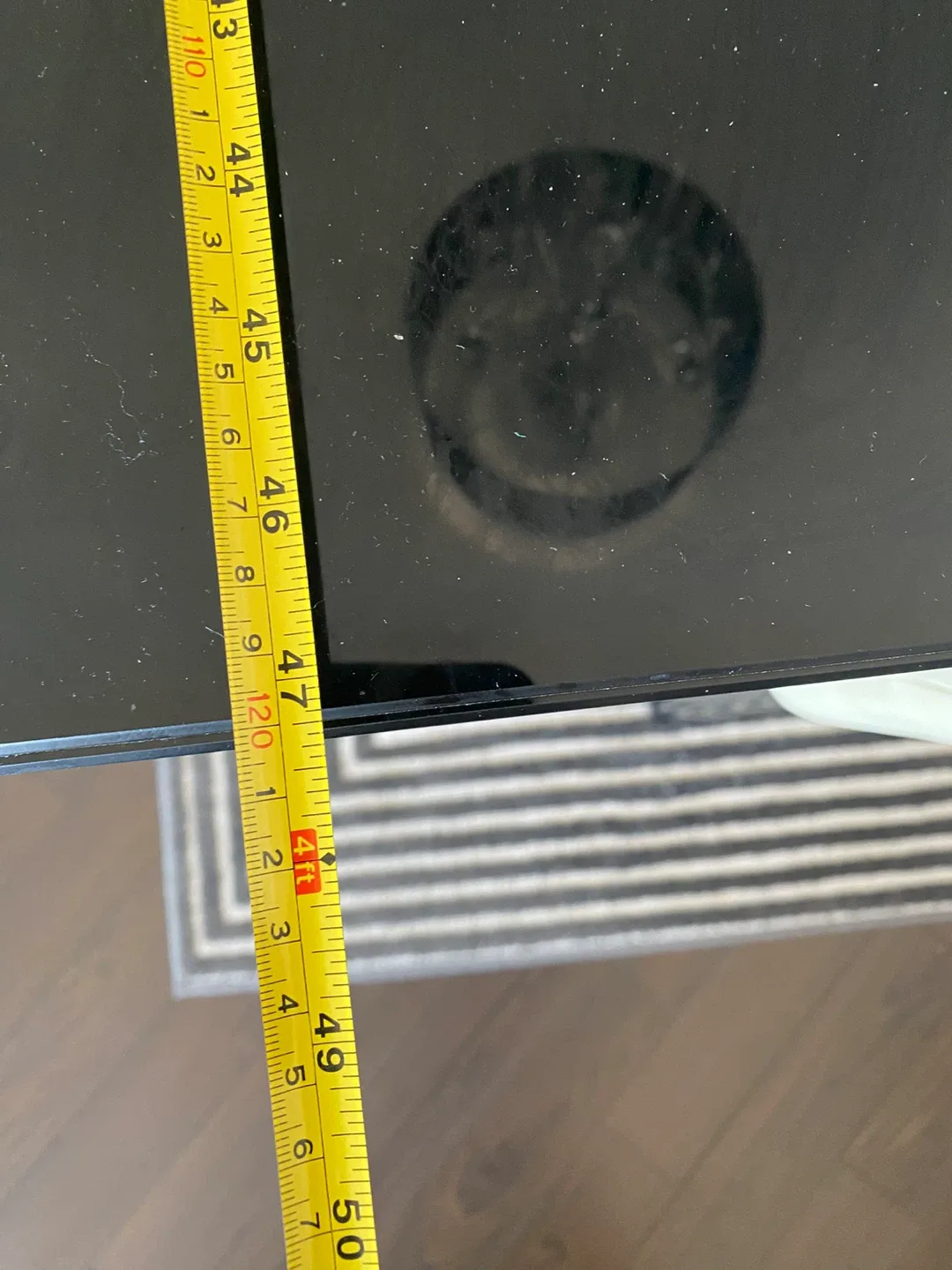 Black Glass Extendable Dining Table with Chairs image indicator(9)