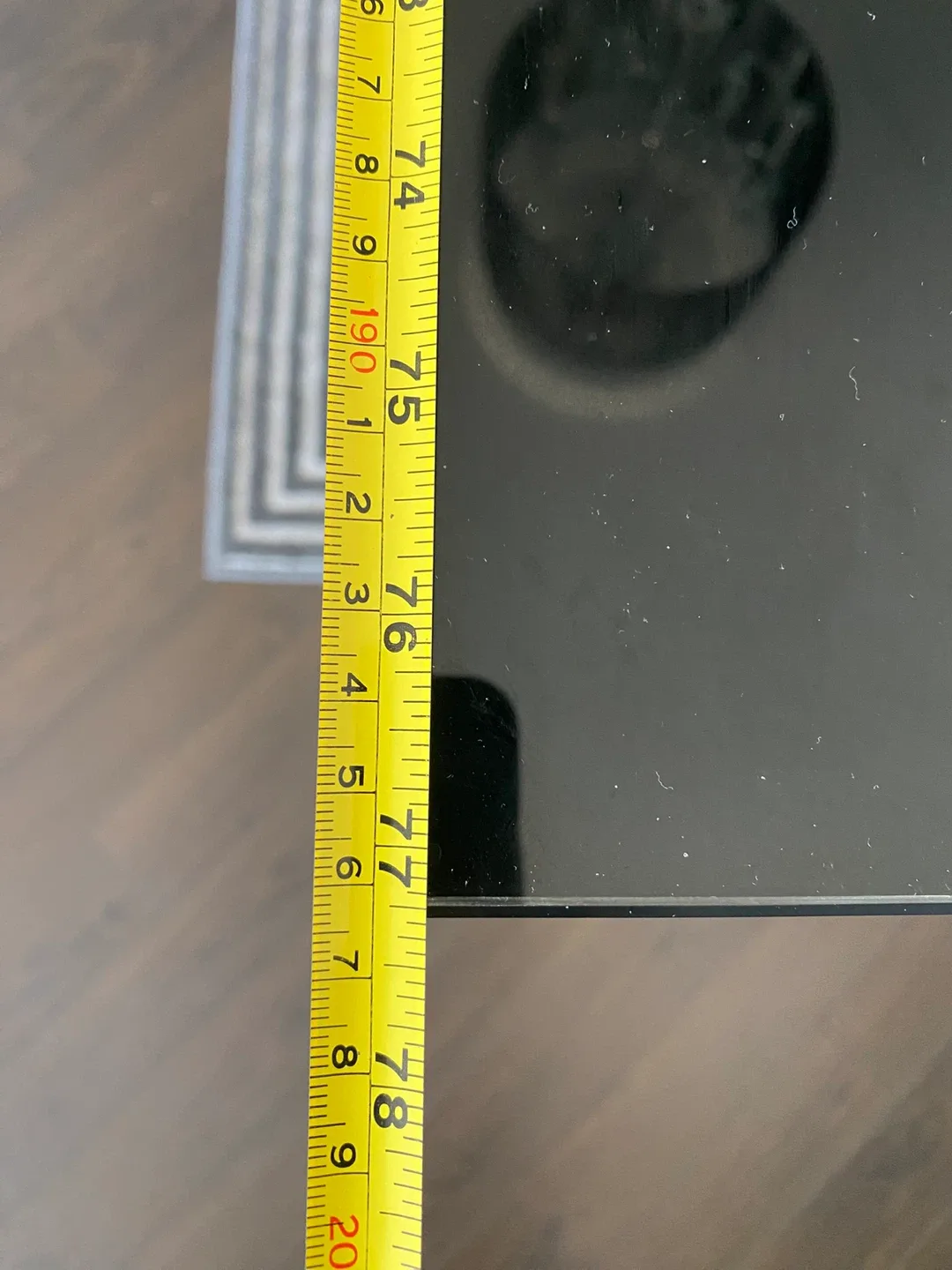 Black Glass Extendable Dining Table with Chairs image indicator(7)