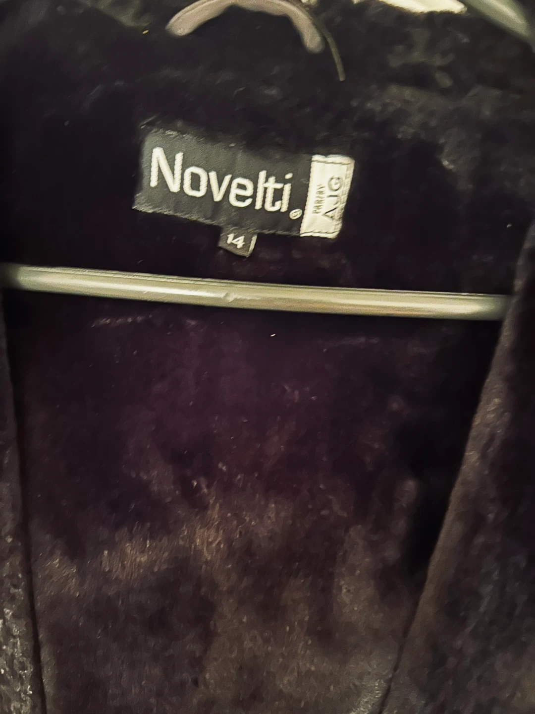 Novelti Black Winter Coat - Size 14 - photo 2