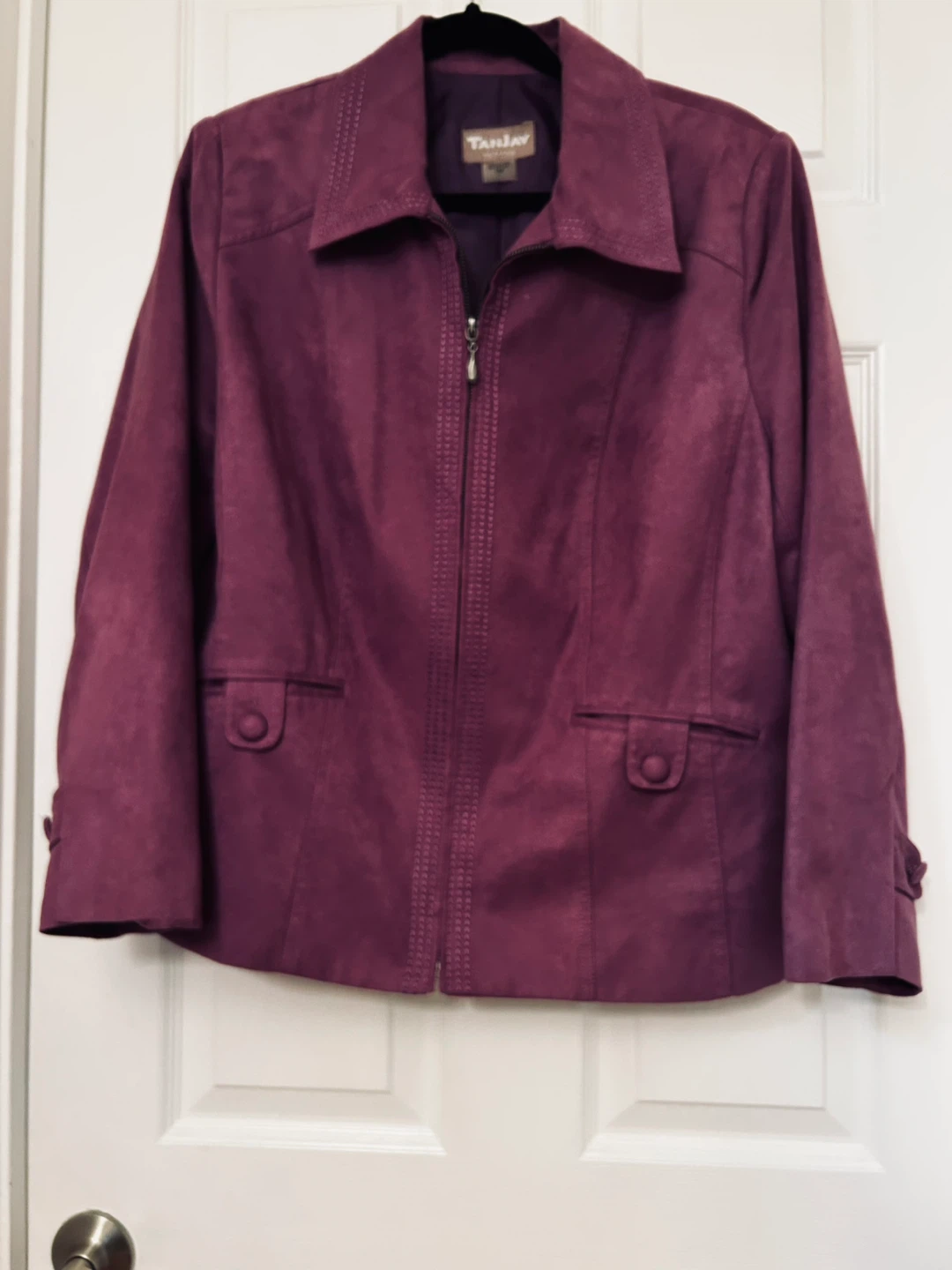Tanjay Petites Purple Jacket - Size 16P - photo 4