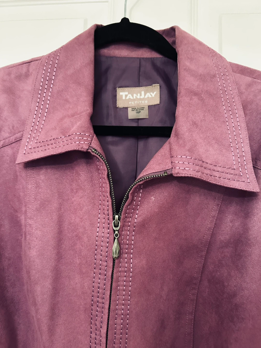 Tanjay Petites Purple Jacket - Size 16P - photo 3