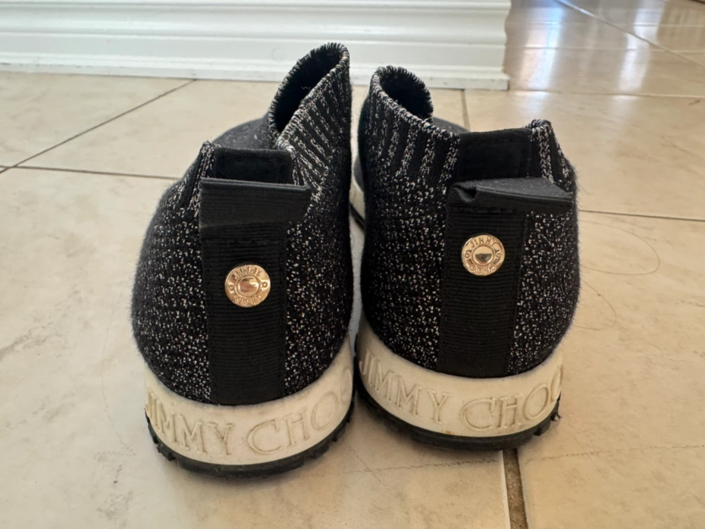 Jimmy Choo Verona Knit Sneakers - Size 7