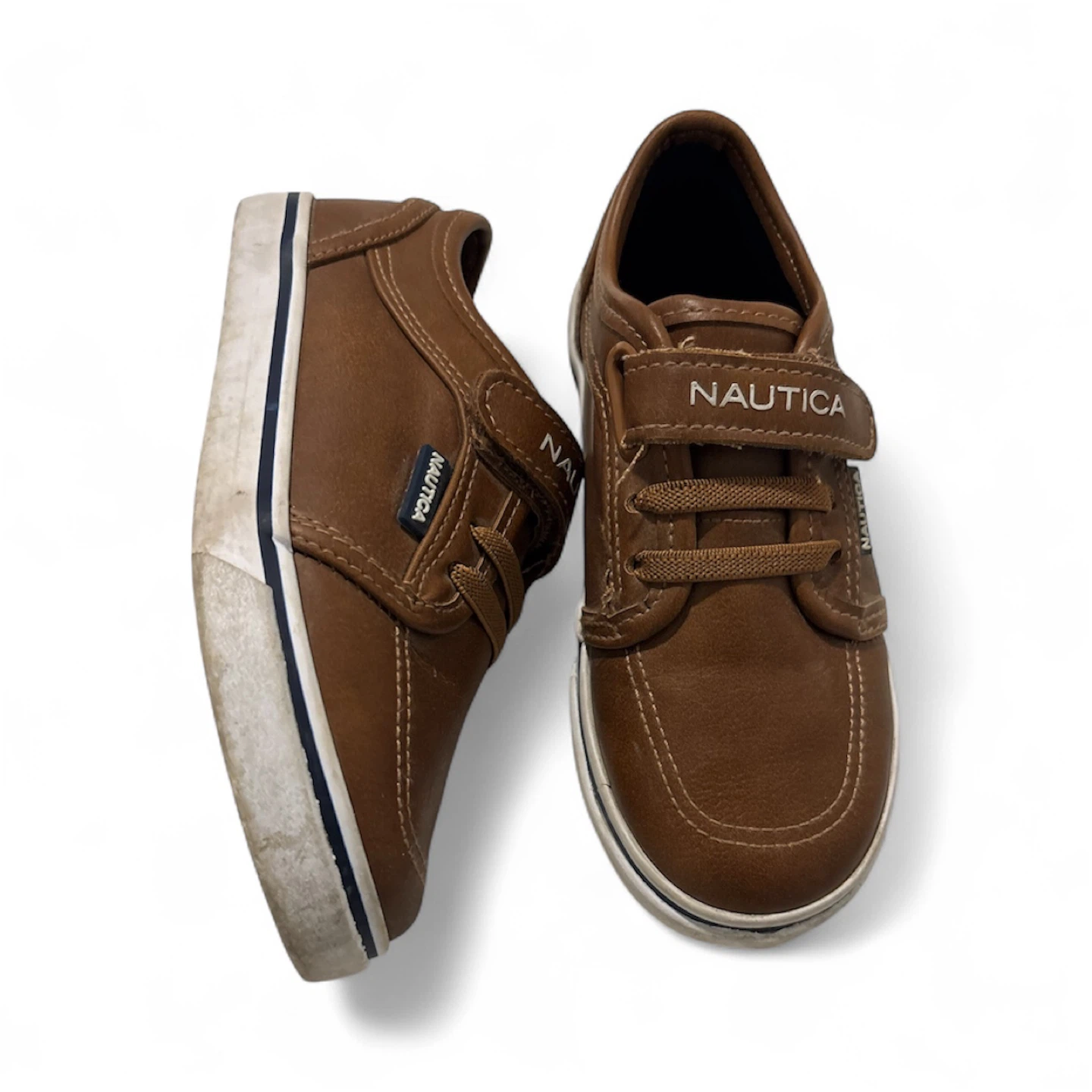 Nautica Brown Leather Boat Shoes - Size 10 - photo 2