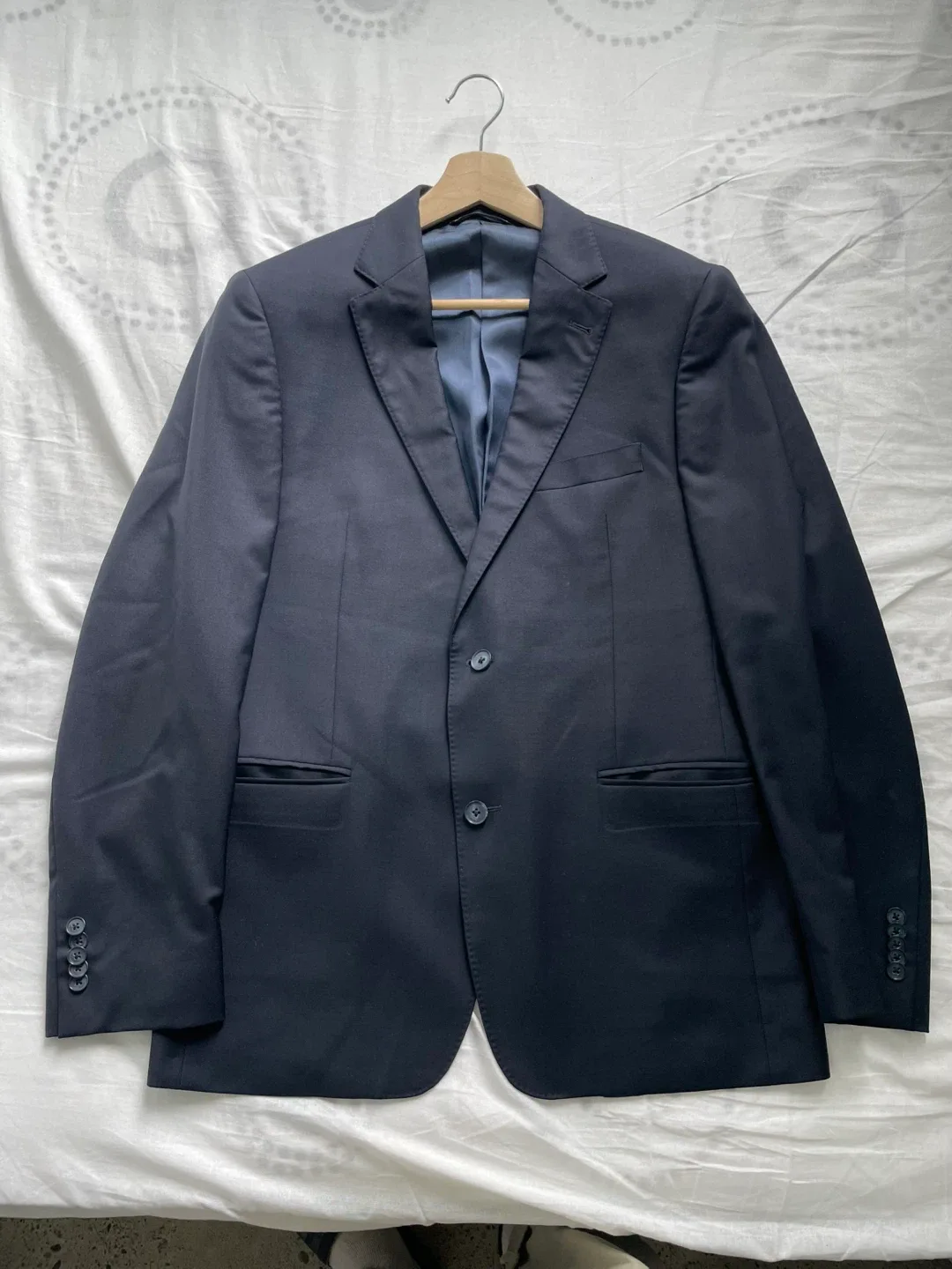 S.Cohen Navy Blazer 100% wool size 40 thumbnail