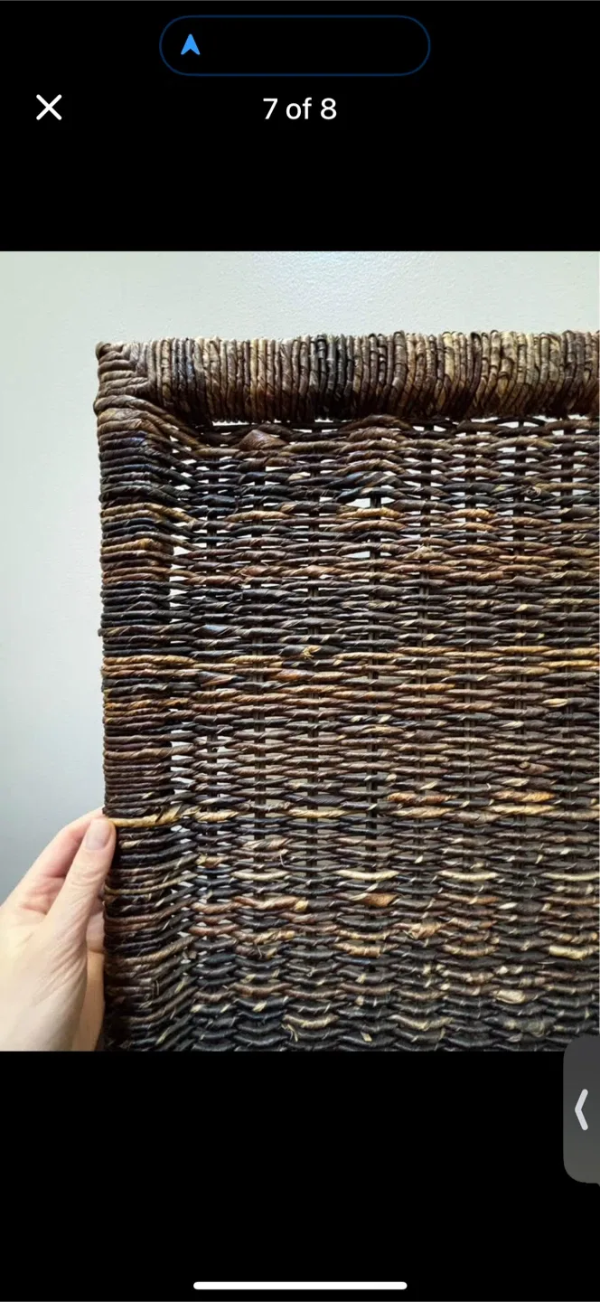 BIRDROCK HOME 3 Panel Seagrass Room Divider image indicator(3)