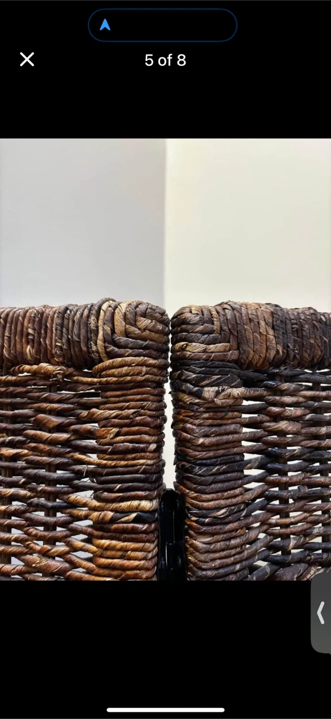 BIRDROCK HOME 3 Panel Seagrass Room Divider image indicator(5)