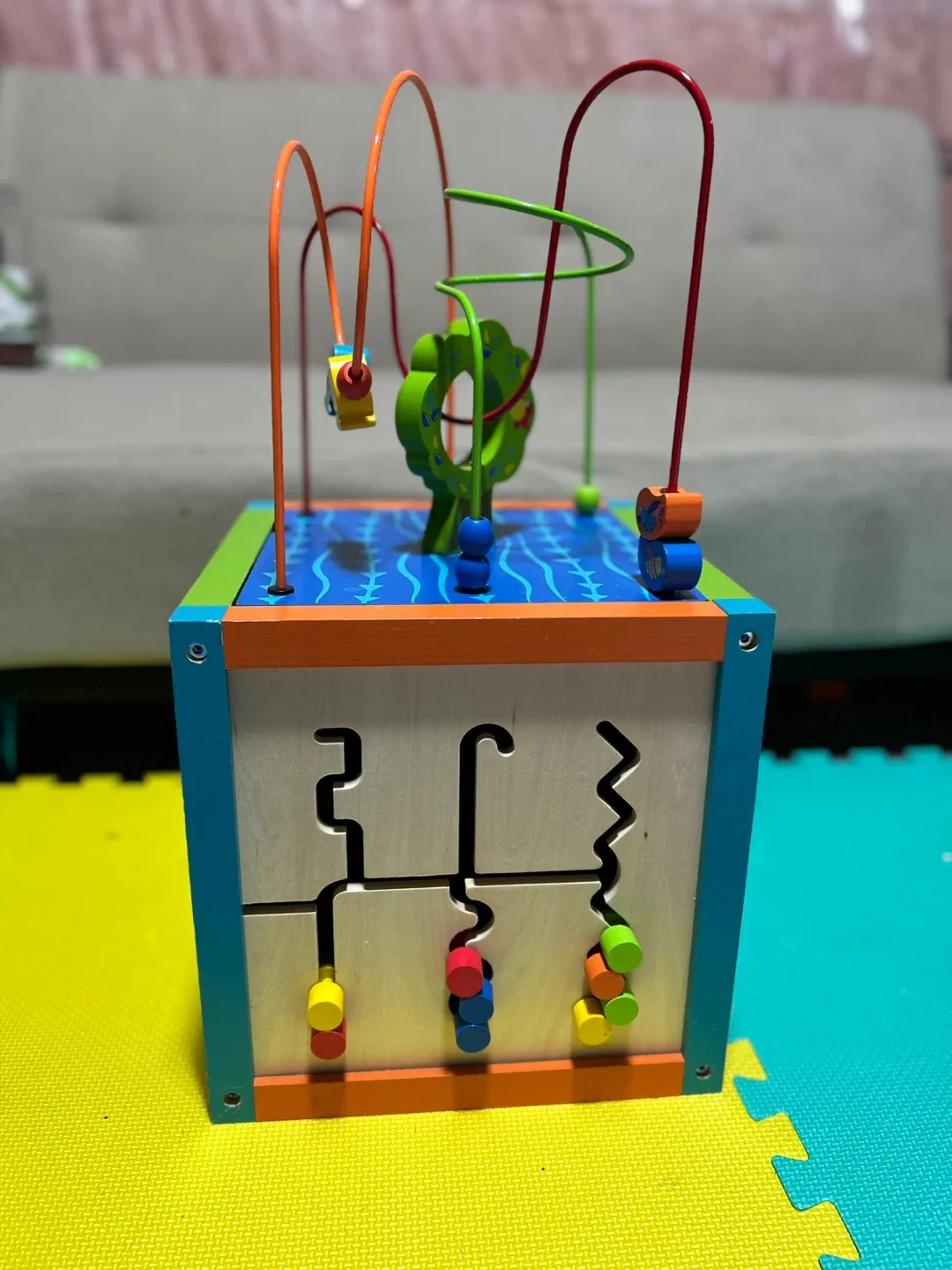 Wooden Activity Cube Toy image indicator(4)