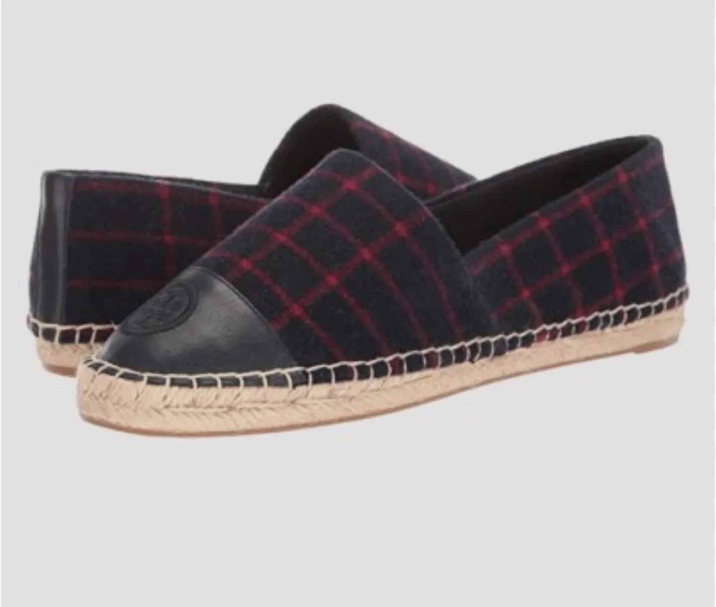 Tory Burch Espadrille Flats - Plaid, Size 8 image indicator(2)
