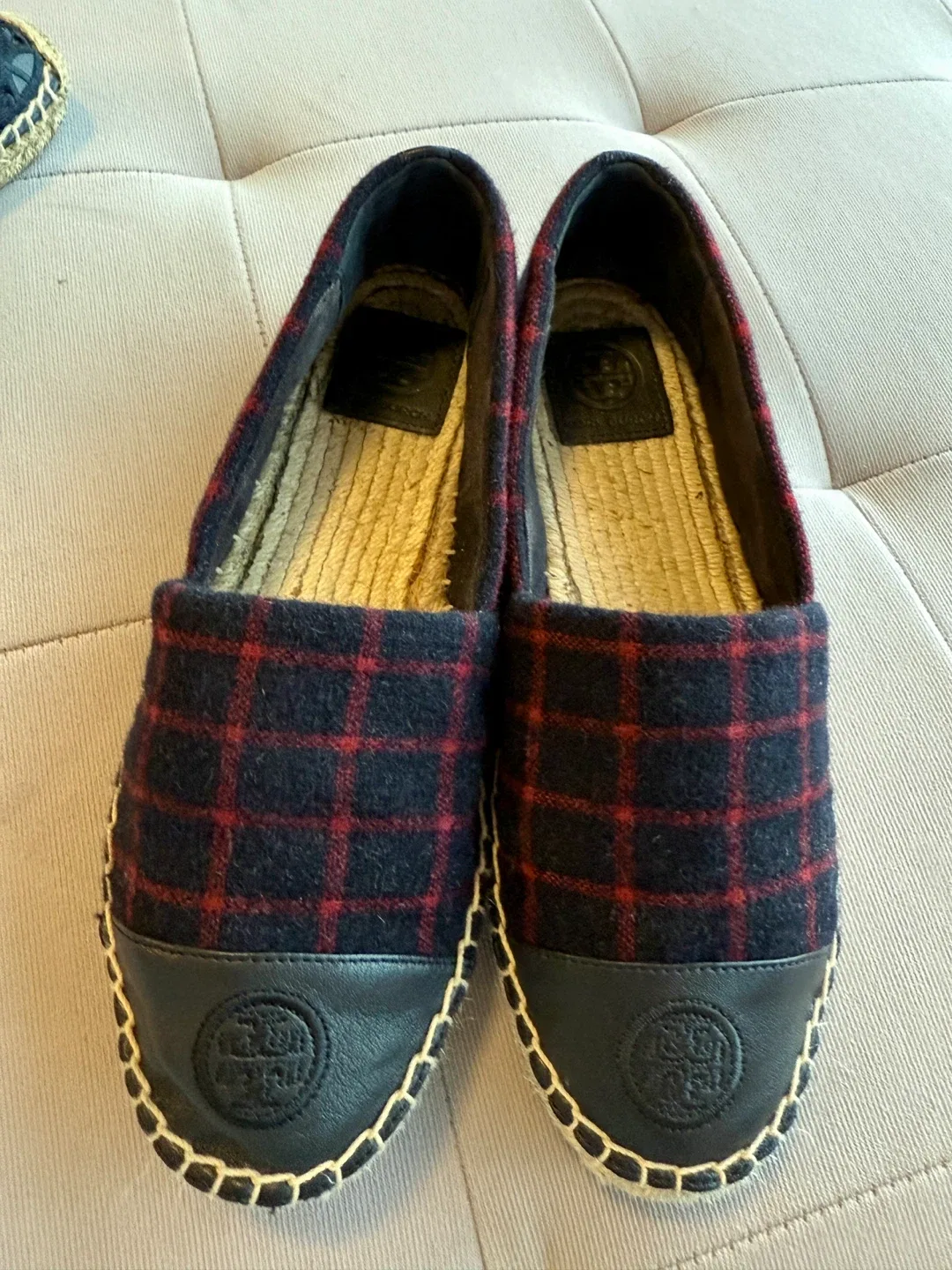 Tory Burch Espadrille Flats - Plaid, Size 8 image indicator(3)