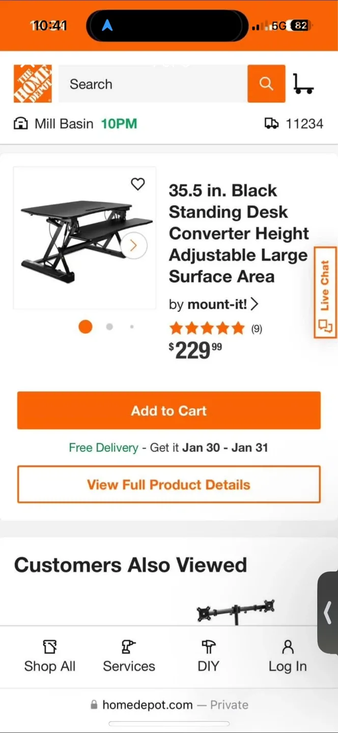 FE VIVO Black Standing Desk Converter image indicator(2)