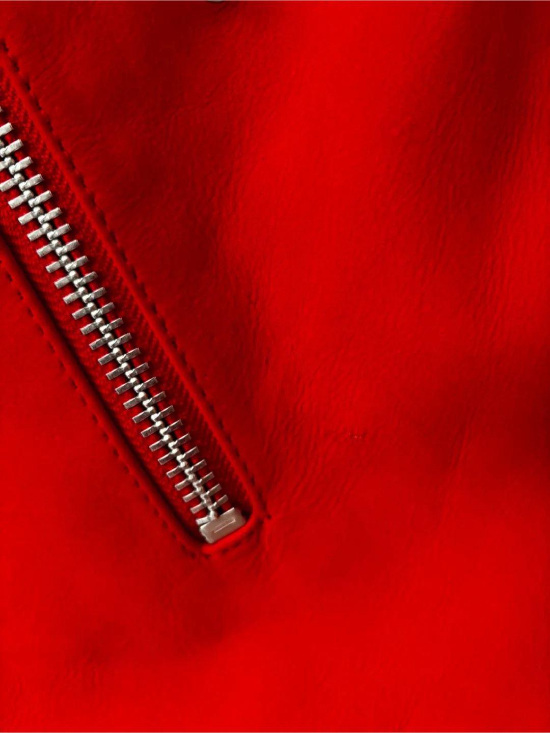 Weekday Red Biker Jacket - Size 38 image indicator(3)