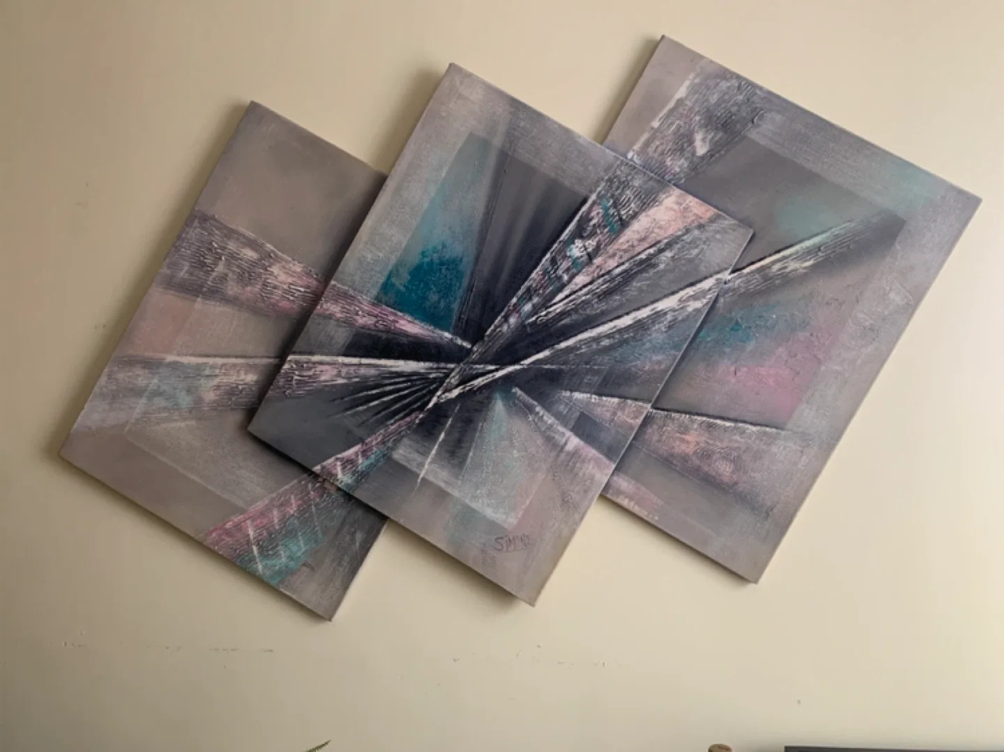 Abstract Canvas Wall Art - 3 Piece Set