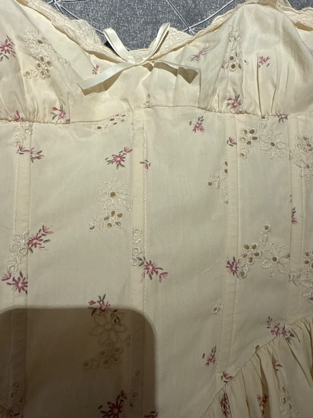 Zara XS Floral Embroidered Dress - photo 2