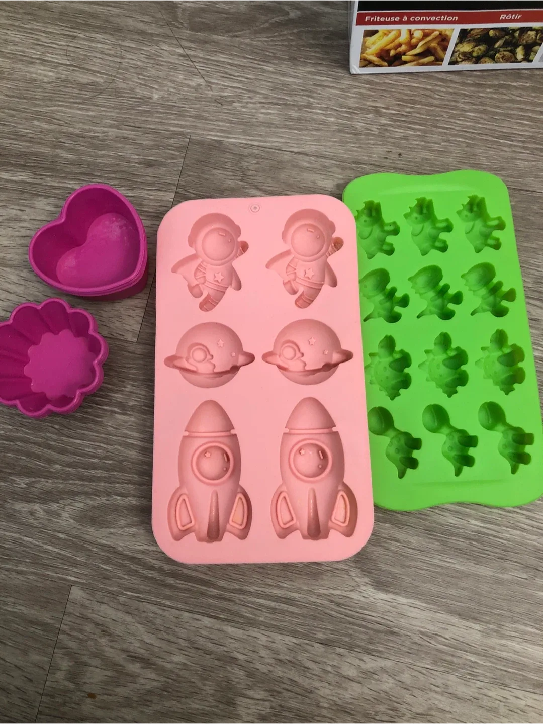 Silicone Molds - Astronaut, Rocket, Dinosaur thumbnail