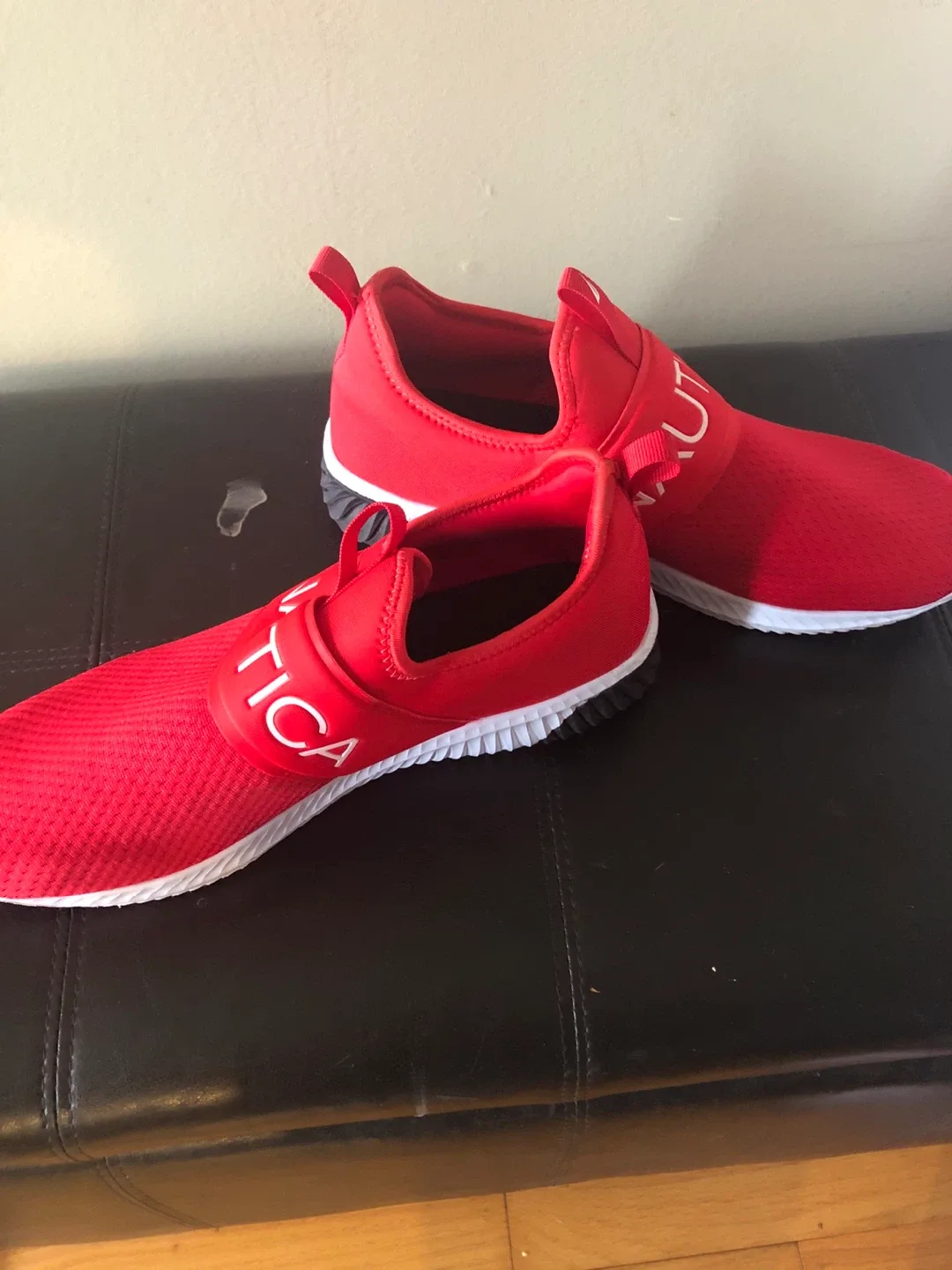 Nautica Red Slip-On Shoes Size 13 image indicator(3)