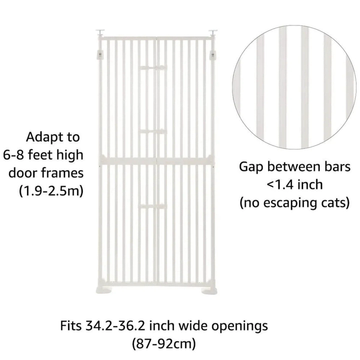 Unipaws Extra Tall Cat Pet Gate - photo 2