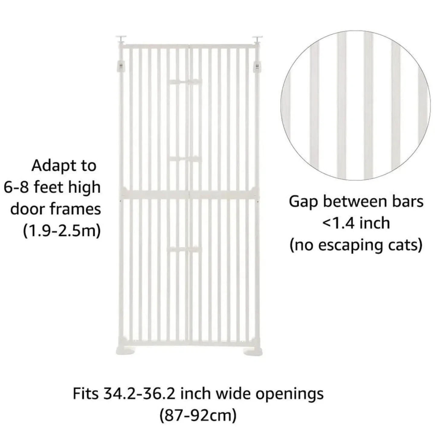 Unipaws Extra Tall Cat Pet Gate image indicator(2)