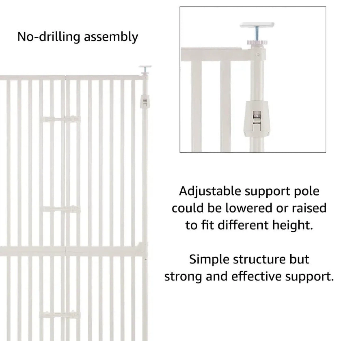 Unipaws Extra Tall Cat Pet Gate - photo 3