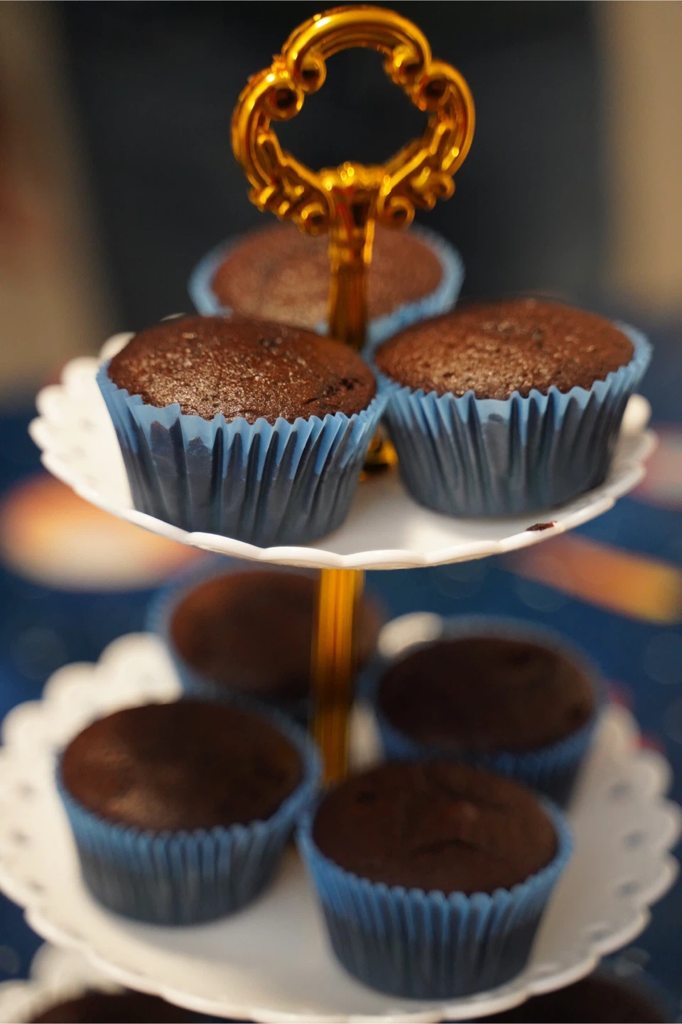 3-Tier Cupcake Stand - White & Gold - photo 2
