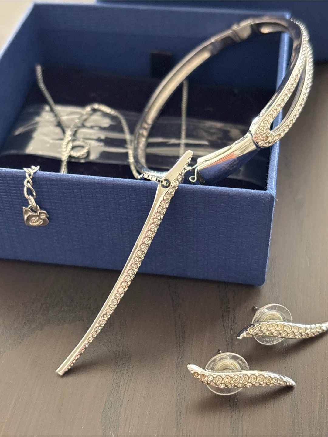 Swarovski Jewelry Set - Necklace, Bracelet, Earrings - photo 2