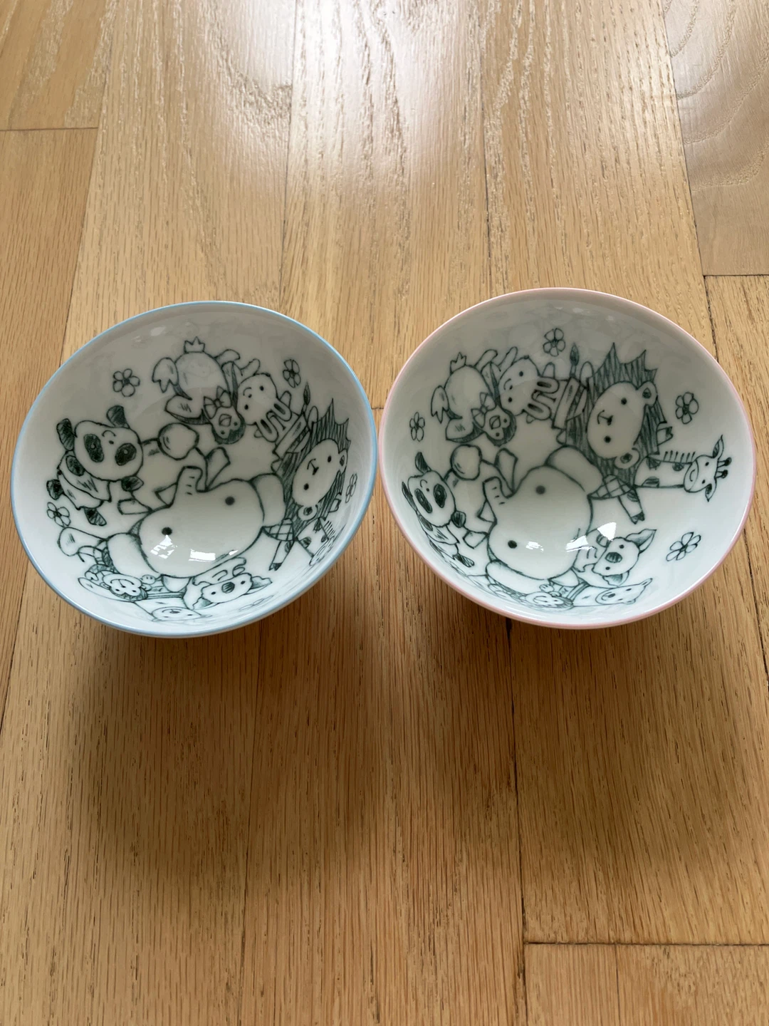 Schen Animal Design Bowls (Set of 2)