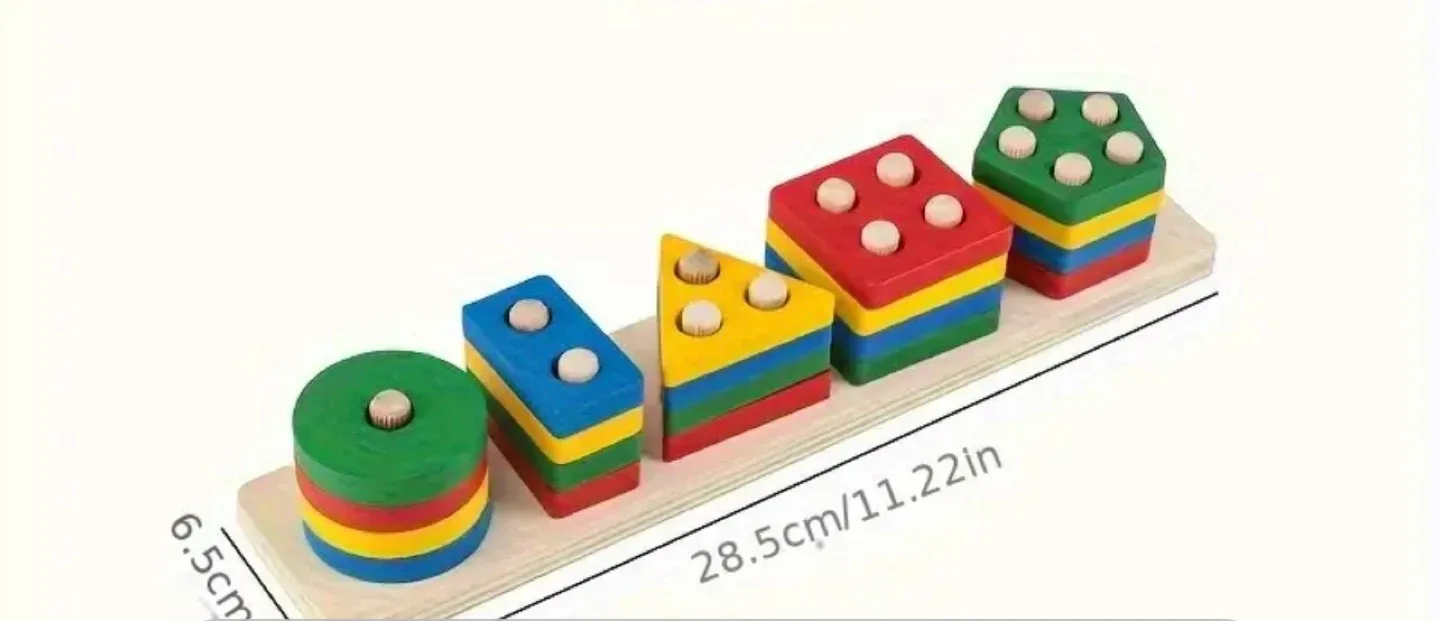 Montessori toy - Wooden Shape Sorter Puzzle Toy image indicator(3)