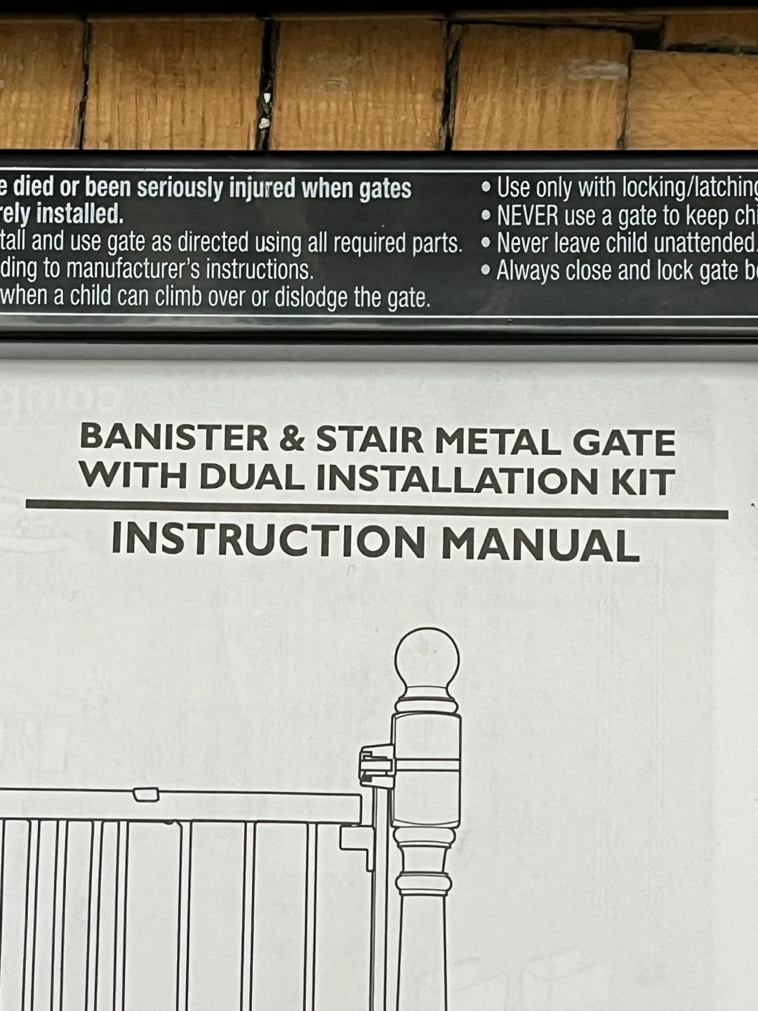 New Summer Banister & Stair Metal Gate w/ Dual Install Kit image indicator(3)
