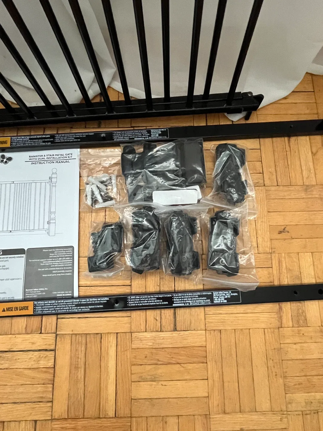 New Summer Banister & Stair Metal Gate w/ Dual Install Kit image indicator(2)