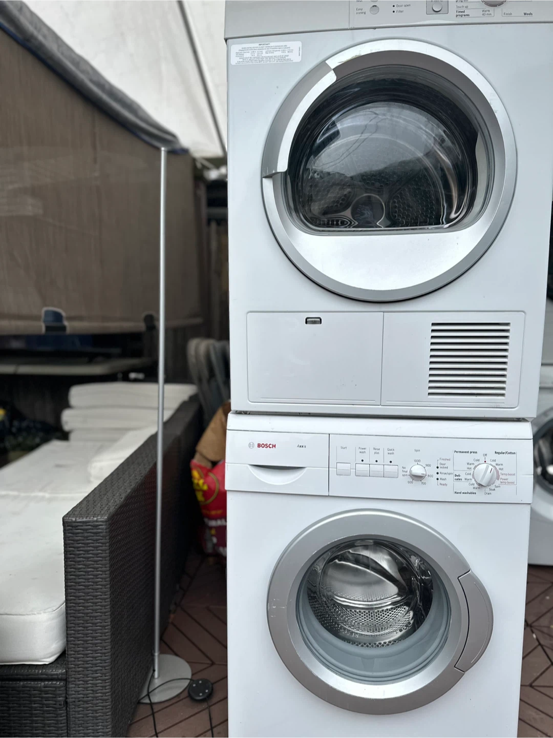 Bosch Axxis Washer/Dryer Set - White - photo 4