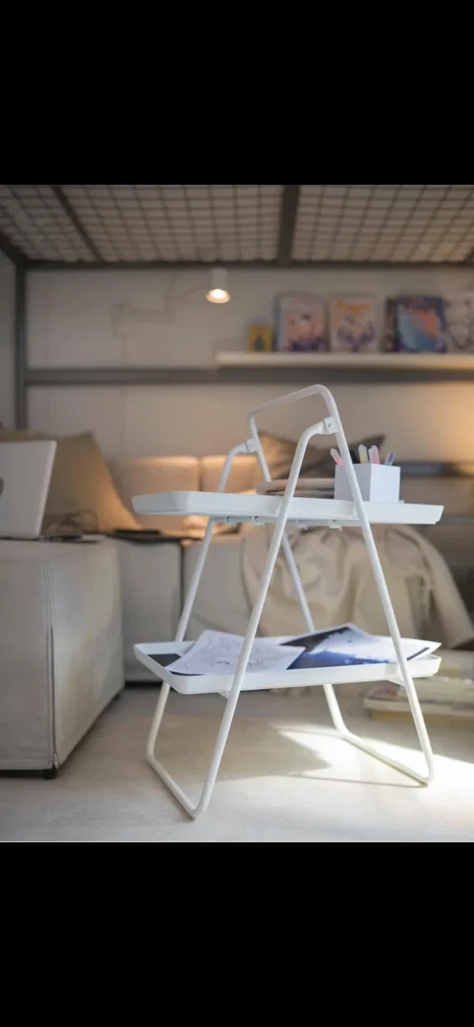 IKEA Viggja White Tray Stand thumbnail