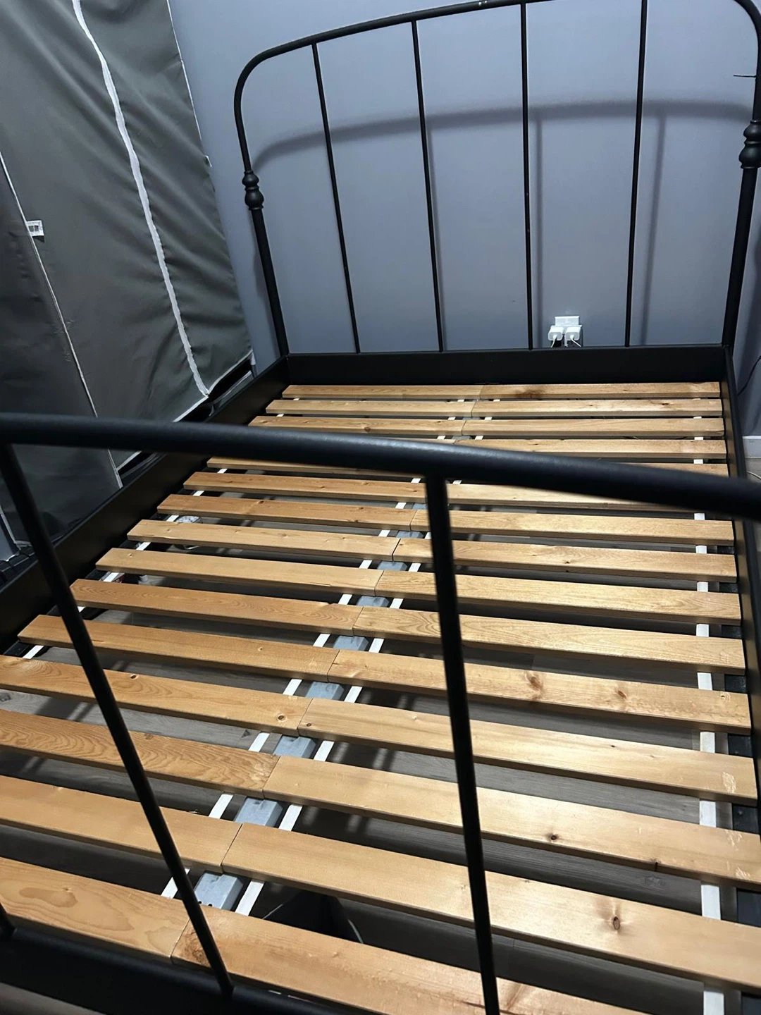 Black Metal Bed Frame - photo 2